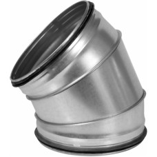 Europlast līkums metāla, 45°- Ø250mm ar gumijām