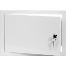 Europlast revīzijas lūka iekšdarbiem metāla, 300x400mm ar atslēgu
