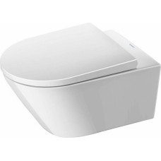 Duravit pods ar QR/SC vāku D-Neo Rimless, stiprināms pie sienas,  370x540 mm, Durafix, balts