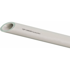 Kan-Therm PPR caurule ar šķiedru D50x6.9mm PN20, pelēka - m