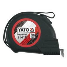 Yato Mērlente ar gumijotu korpusu 8m x 25mm YT-7112 YATO