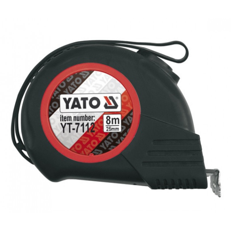 Yato Mērlente ar gumijotu korpusu 8m x 25mm YT-7112 YATO