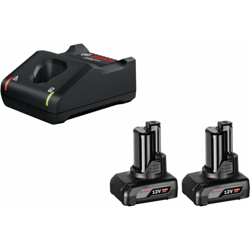 Bosch Uzlādes ierīce ar akumulatoriem Bosch Professional 2 x GBA 12V 6.0Ah + GAL 12V-40 - gab.