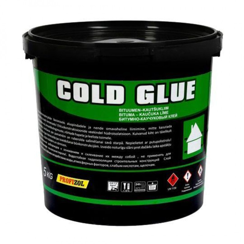 Profizol Bituma-kaučuka mastika-līme PROFIZOL COLDGLUE 3KG - gab