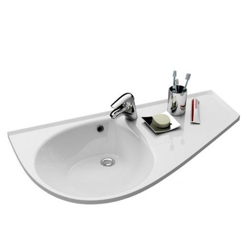 Ravak izlietne Avocado Comfort, 950x530 mm, bļoda labā pusē (L), balta