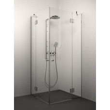 Stikla Serviss dušas stūris Angelina, 900x900 mm, h=2000, hroms/caurspīdīgs stikls