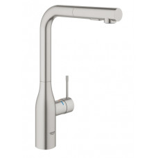 Grohe virtuves izlietnes maisītājs ar izvelkamu dušu Essence, supersteel