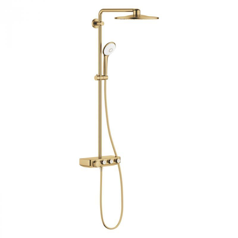 Grohe dušas sistēma ar termostatu SmartControl Euphoria Duo 310, brushed cool sunrise