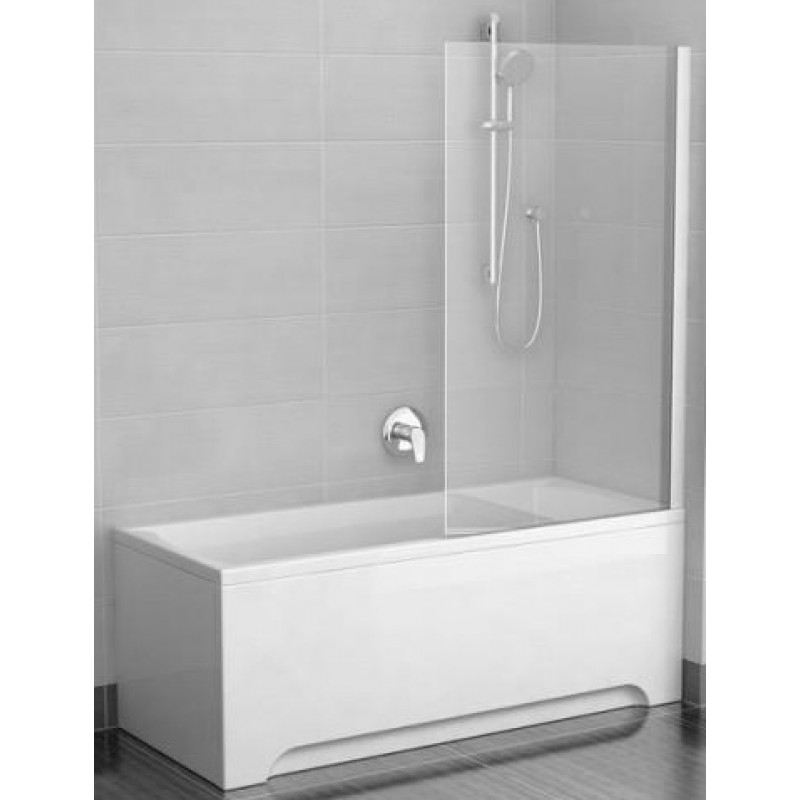 Ravak vannas siena CVS1, 800 mm, h=1500, labā puse, satīns/caurspīdīgs stikls