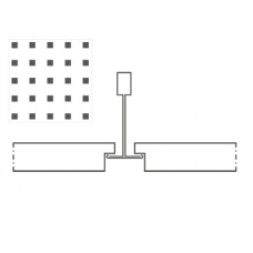Knauf Danoline Belgravia akustiskie, ģipša, piekaramie griesti 12.5x600x600mm E+, S15,U9