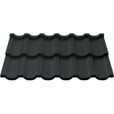 Ruukki Finnera 40 (pusmatēts) metāla jumta segums 0.5mm, 1190x708mm, RR2H3/Antracīta