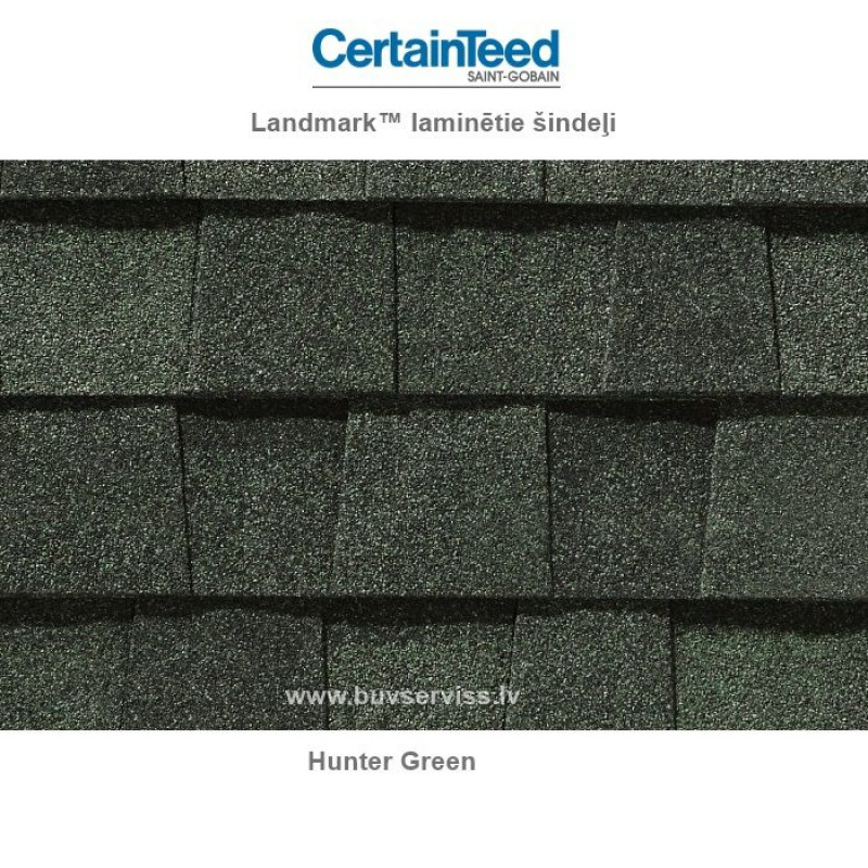 Certainteed Landmark™ laminētie šindeļi - Hunter Green, 3.1m2