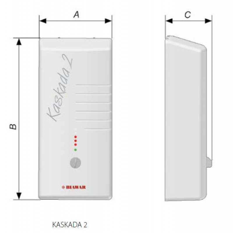 Nibe Biawar Caurplūdes ūdens sildītājs KASKADA2 12kW, 400V 3~ #OP-12.04 - gab.