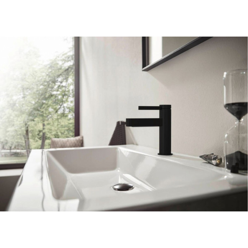 Hansgrohe Finoris 110 izlietnes maisītājs, ar pop-up, matēts melns - gab.