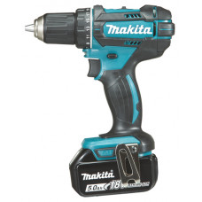 Makita Akumulatora urbjmašīna-skrūvgriezis Makita DDF482RTJ 18 V, 2x 5,0 Ah Li-ion - gab
