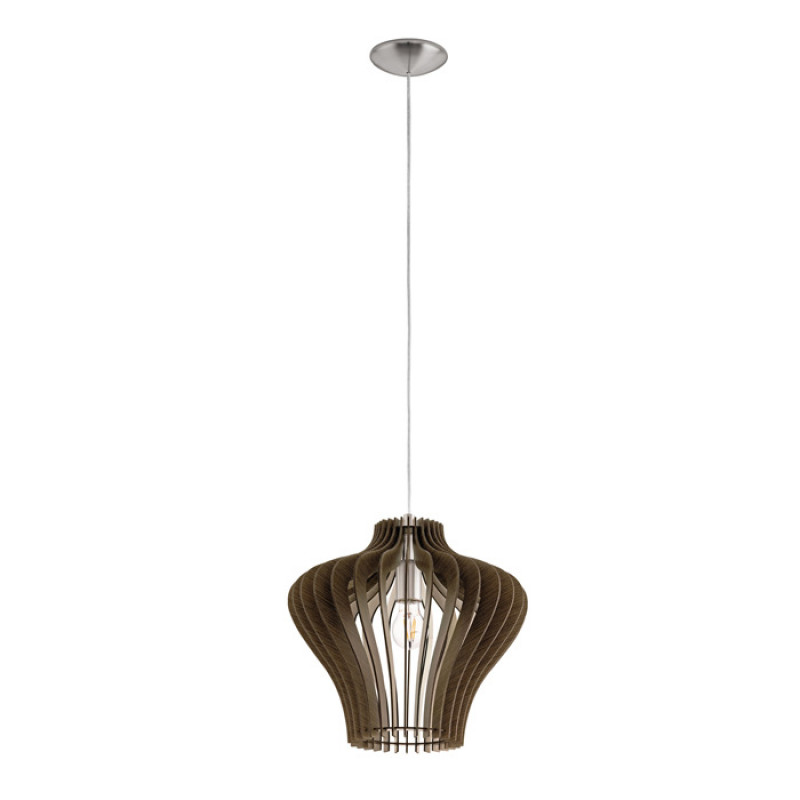 Cits Griestu gaismeklis COSSANO2 352009, 60W, E27, matēts niķelis/ tumši brūns - gab