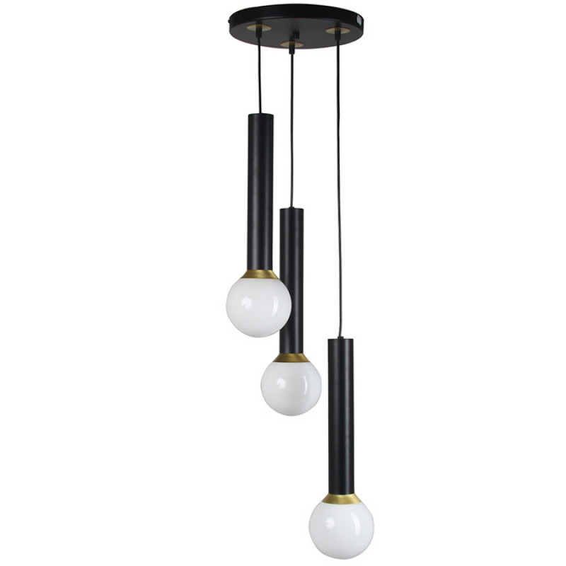 Cits Griestu gaismeklis AURORA 476946, 3x40W, E14, melns - gab