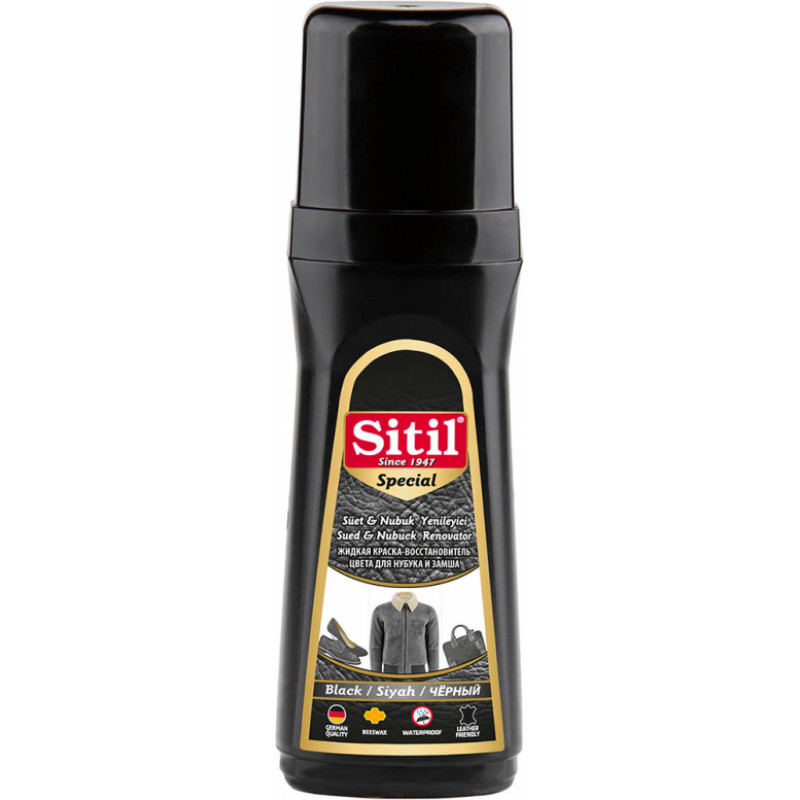 Sitil Zamšādas atjaunojošs līdzeklis SITIL 56015, 100ml, melns - gab.