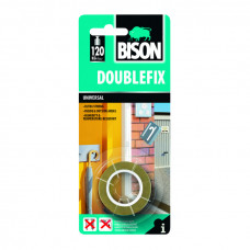 Bison Divpusēja lenta Bison DOUBLE FIX universal 19 mm x 1.5 m - gab.
