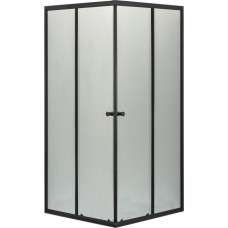 Aqualine Dušas kabīne AQUALINE BLACK, kvadrāta, 900x900x1900 mm - gab