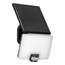 Orno LED prožektors ar saules paneli un sensoru ORNO 029383S, 10W, IP54, melns - gab