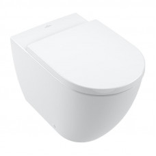 Villeroy & Boch pods Subway 3.0 Rimless, stiprināms uz grīdas, 370x560 mm, TwistFlush, SupraFix, balts CP + AntiBac