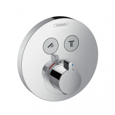 Hansgrohe iebūvējamā termostata ShowerSelect S  virsapmetuma daļa, ar 2 izejām, hroms
