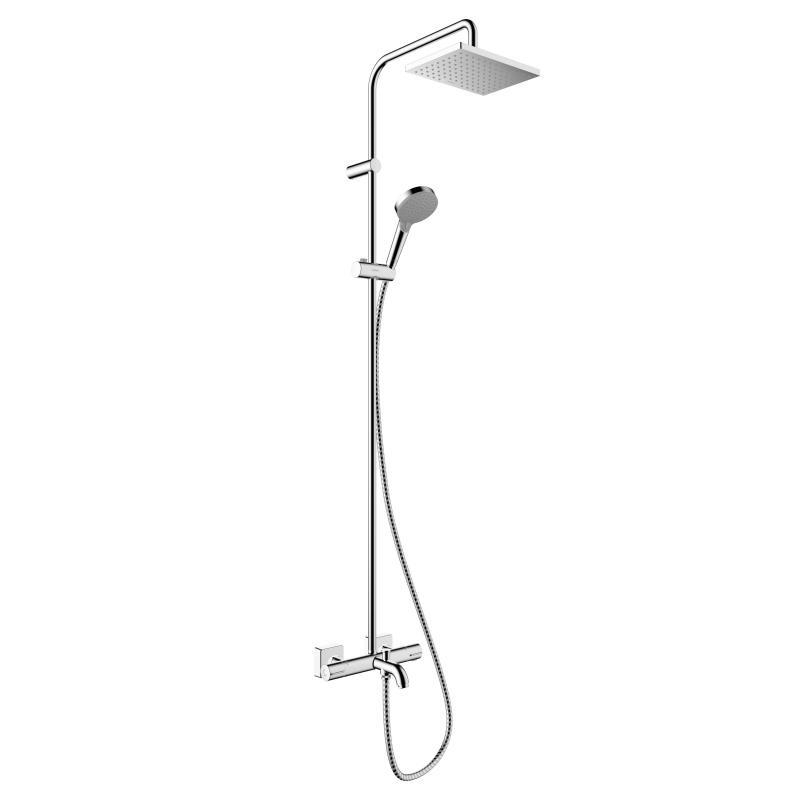 Hansgrohe Vernis Shape 230 Dušas sistēma ar vannas termostatu, hroms