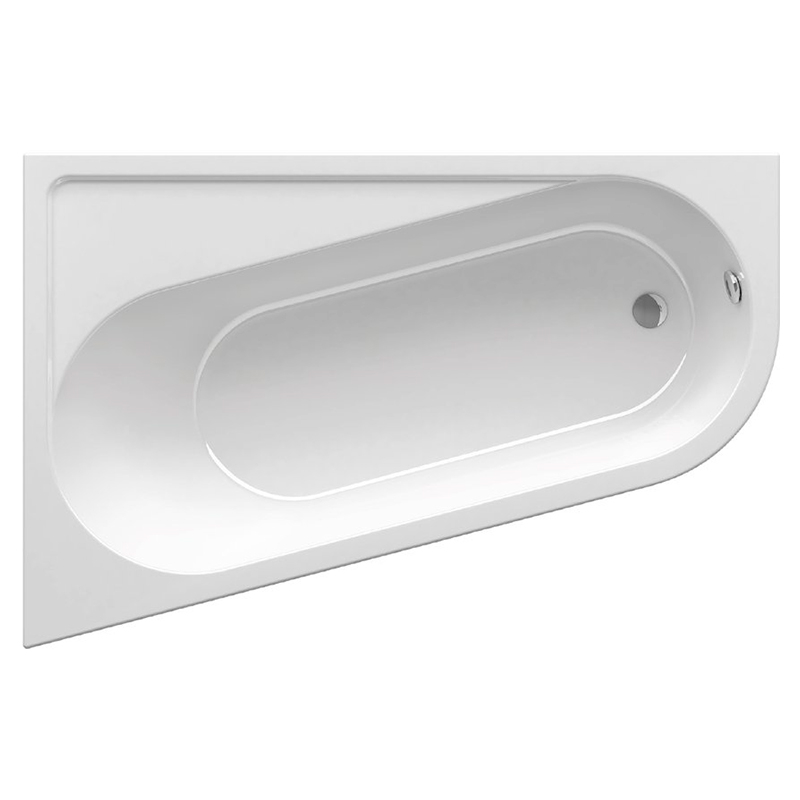 Ravak vanna Chrome, 1700x1050 mm, kreisā puse, balta akrila