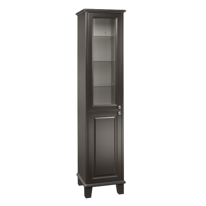 Roca augstais skapis Carmen, 445x367 mm, h=1900 mm, 2D, satin dark grey