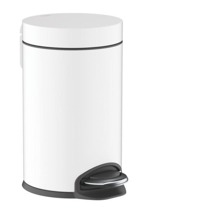 Hansgrohe atkrituma tvertne ar pedāli AddStoris, 3l, matēta balta