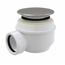 Roth dušas paliktņa sifons Turbo 60, d=50/60x40 mm, h=72 mm, plastmasa, hromēts plastmasas vāciņš