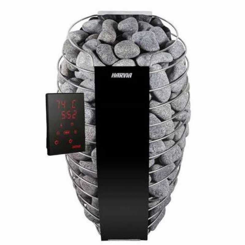 Harvia elektriskā pirts krāsns Spirit SP60XW 6.0 kW black ar WI-FI