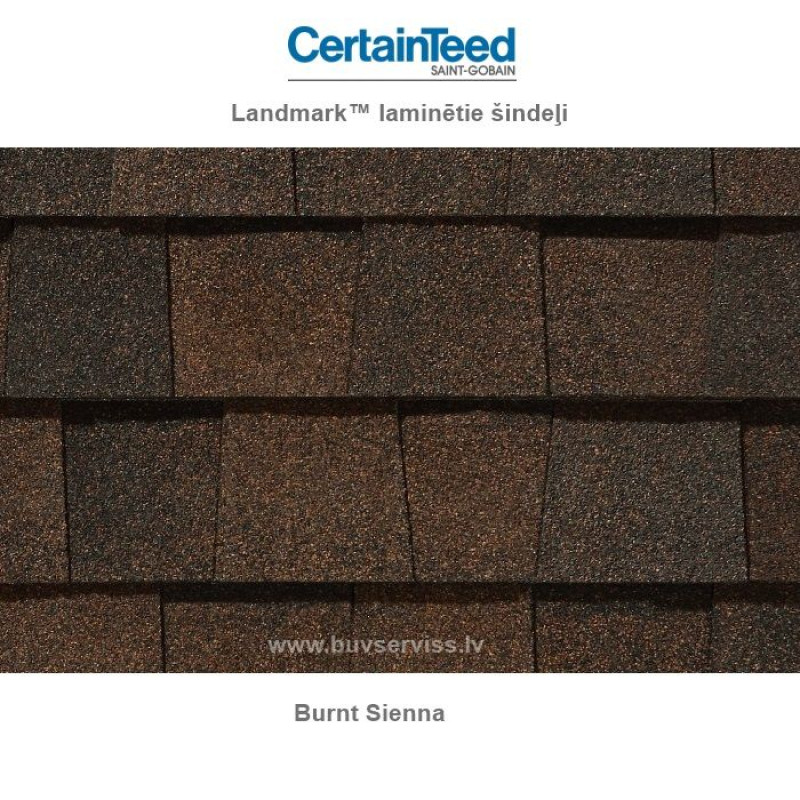 Certainteed Landmark™ laminētie šindeļi - Burnt Sienna, 3.1m2