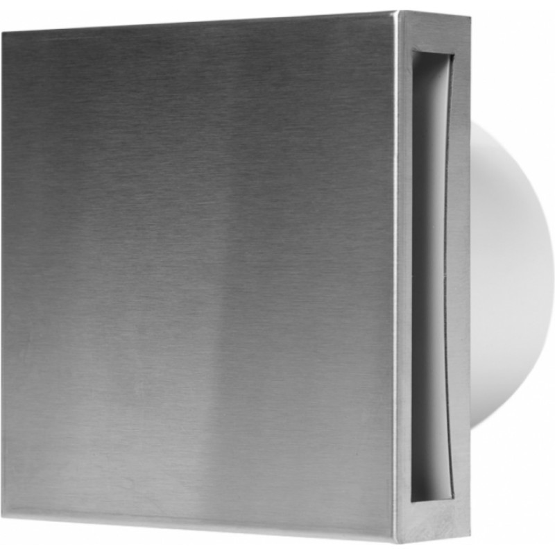 Europlast elektroventilators E-EXTRA, Ø100mm ar noslēgvāku, taimeri, mitruma sensoru, inox