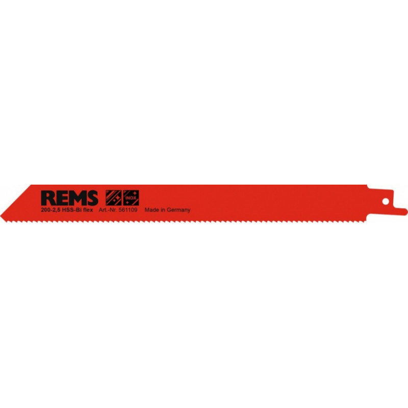 Rems zāģa plātnes 200-2.5 metālam un nerūsējošam tēraudam ≥ 3mm iepakojumā 5 gabali - gab.
