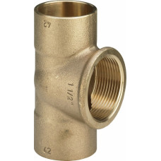 Viega Trejgabals, iekšējā vītne, 22mm x1/2 collas x22mm, bronza