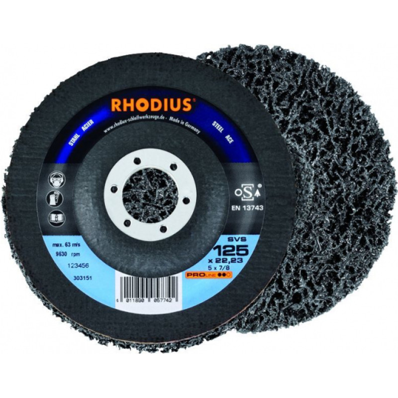 Rhodius Neausta materiāla tīrīšanas instrumenti SVS 125x22.23 - gab.