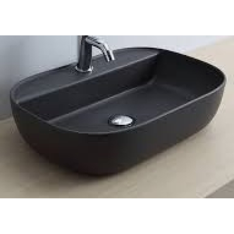 Scarabeo izlietne Glam, 560x380 mm, uz virsmas, ardesia