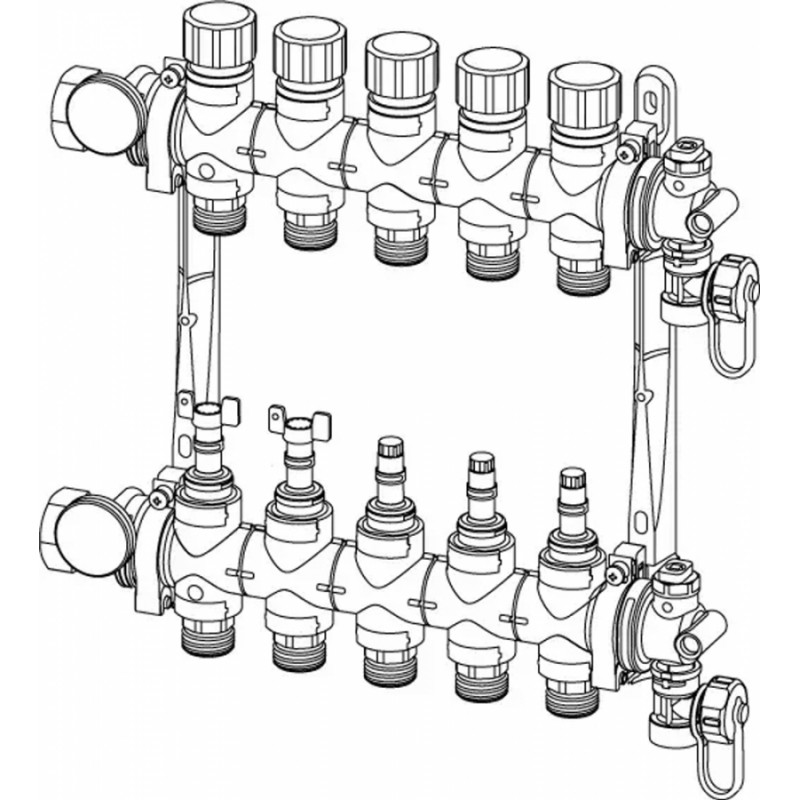 Uponor Vario M sadalītājs FM FM 10xG3/4 Euro - gab.