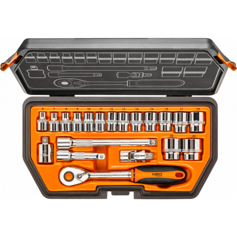 Neo Tools Atslēgu komplekts NEO 08-610 20 gab. 3/8