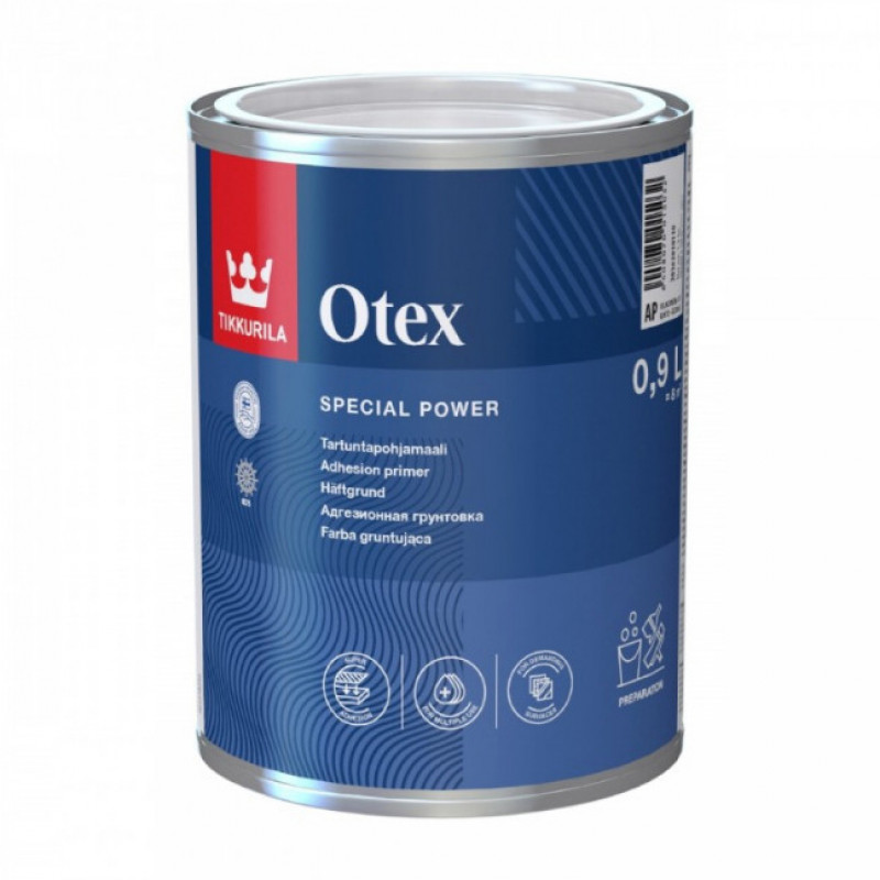Tikkurila Adhēzijas gruntskrāsa Tikkurila Otex C-Bāze (Tonējamā krāsa), 0.9L - gab