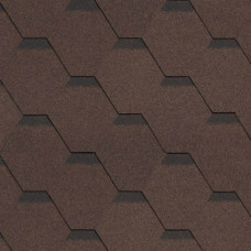 Technonicol Bituma šindeļi Technonicol Hexagonal ROCK 6821-1, 1000x317mm, brūns (cena par m2) - kvm
