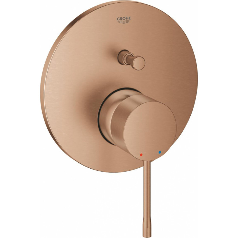 Grohe iebūvējamā dušas maisītāja Essence virsapmetuma daļa, ar 2 ceļu pārslēdzēju, brushed warm sunset