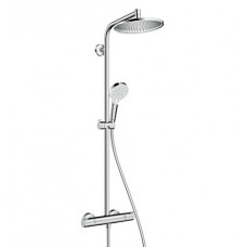 Hansgrohe dušas sistēma ar termostatu Crometta S 240 1jet/Crometta Vario, EcoSmart 9 l/min, hroms