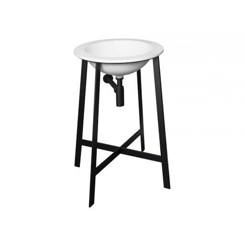 PAA izlietne Round Plus, d=550 mm, balta silkstone