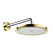 Hansgrohe dušas galva ar turētāju Raindance Classic Air, d=240 mm, no sienas, hroms/zelts