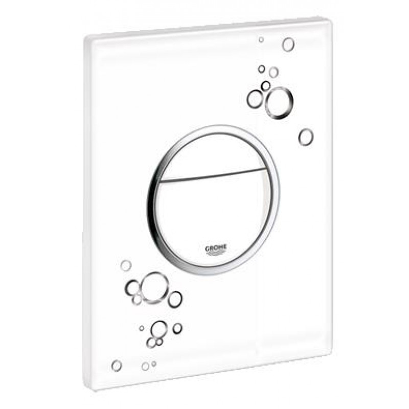 Grohe taustiņš Nova Cosmo duo, 156x197 mm, horizontāls/vertikāls, balts/hroms