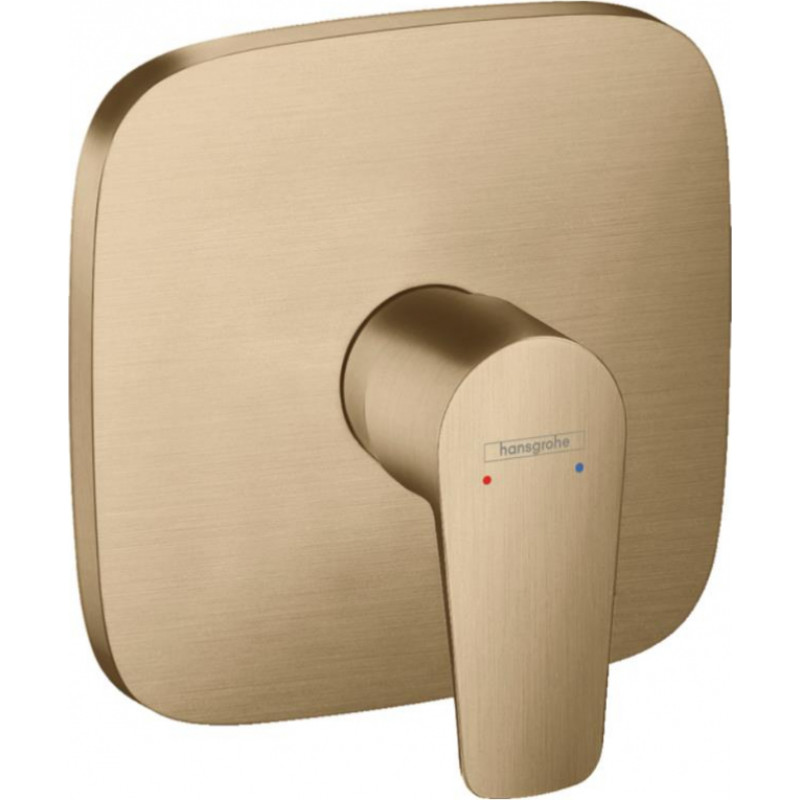 Hansgrohe iebūvējamā dušas maisītāja Talis E virsapmetuma daļa, brushed bronze
