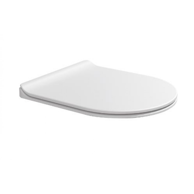 Flaminia poda sēdriņķis ar vāku Link Slim, QR/SC, balts